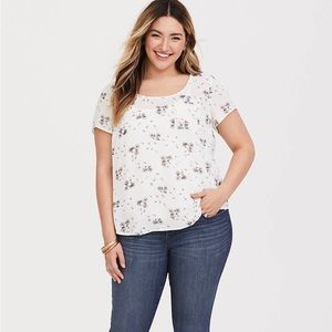 Torrid - Bicycle print button back blouse - 5X